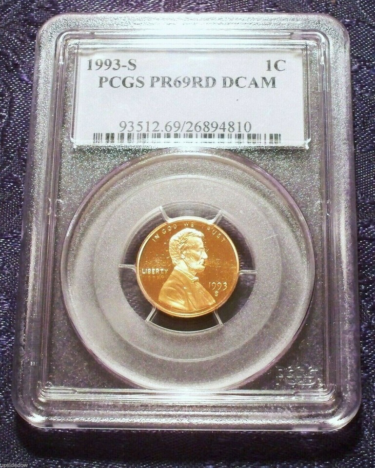 1993 S PROOF Penny PCGS PR69 RD DCAM Gem Brilliant Uncirculated BU GREAT GIFT!!