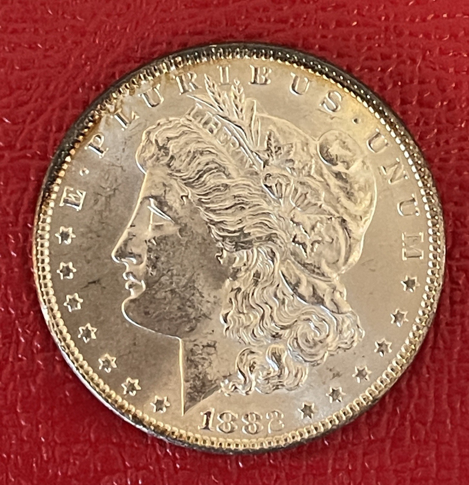 1882 P Morgan Silver Dollar, Choice to Gem Uncirculated.