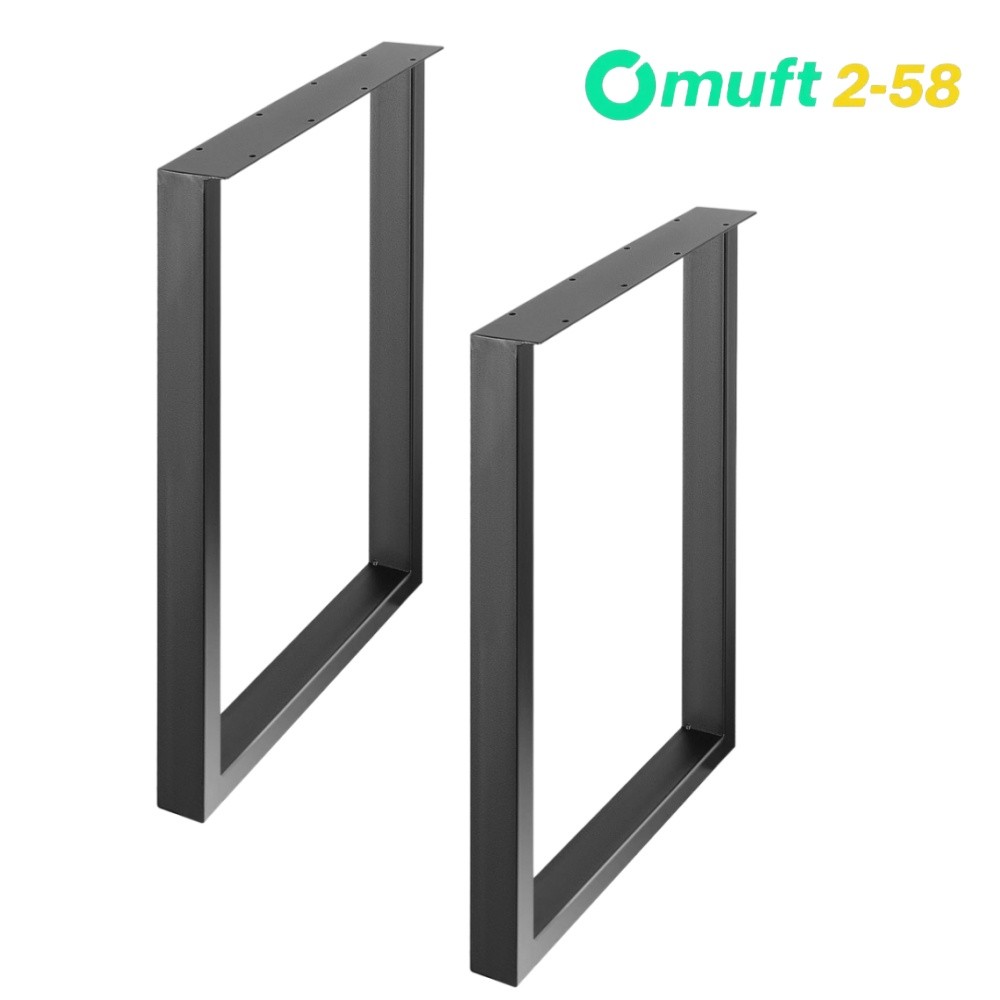 New Pair Metal Table Legs 28 Inch Square Frame for DIY Dining Kitchen Table Desk