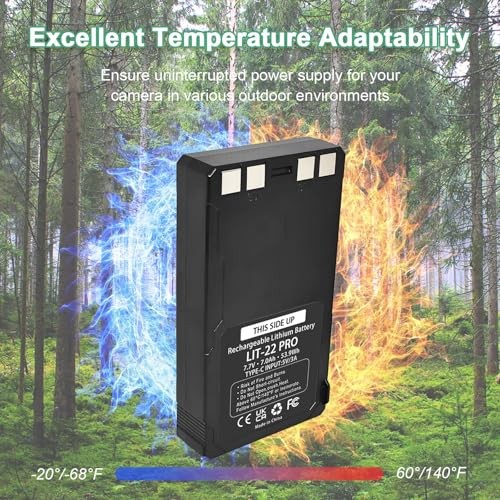 LIT-22 Battery Pack for Spypoint Flex: 2 Pack LIT 22 LIT22 Rechargeable