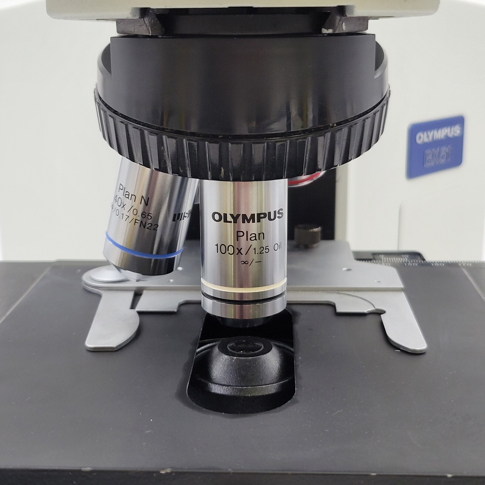 Olympus Microscope BX51 with LED, Trinocular Head, & 100x Objective