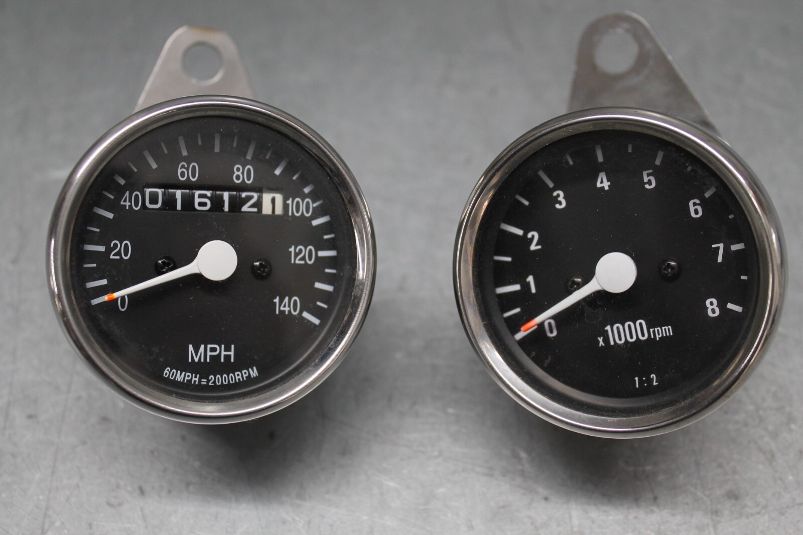 for Harley Davidson  Speedometer Tachometer Set Chrome