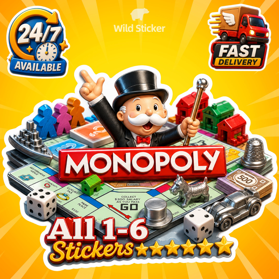 Monopoly Go Stickers 1⭐ 2 ⭐3⭐ 4⭐ 5⭐ 6⭐ | The Simpsons Album All Set