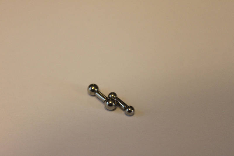 10g 2.5mm Barbell Body piercing surgical steel jewelry