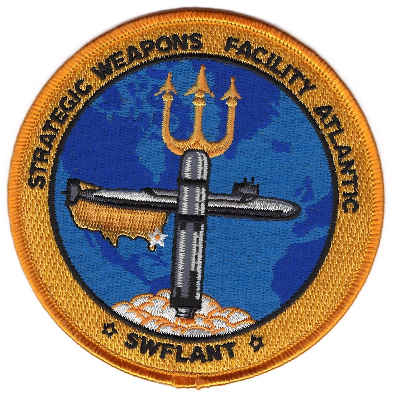 SWFLANT Strategic Weapons Facility Atlantic c9089 4in FE c9089