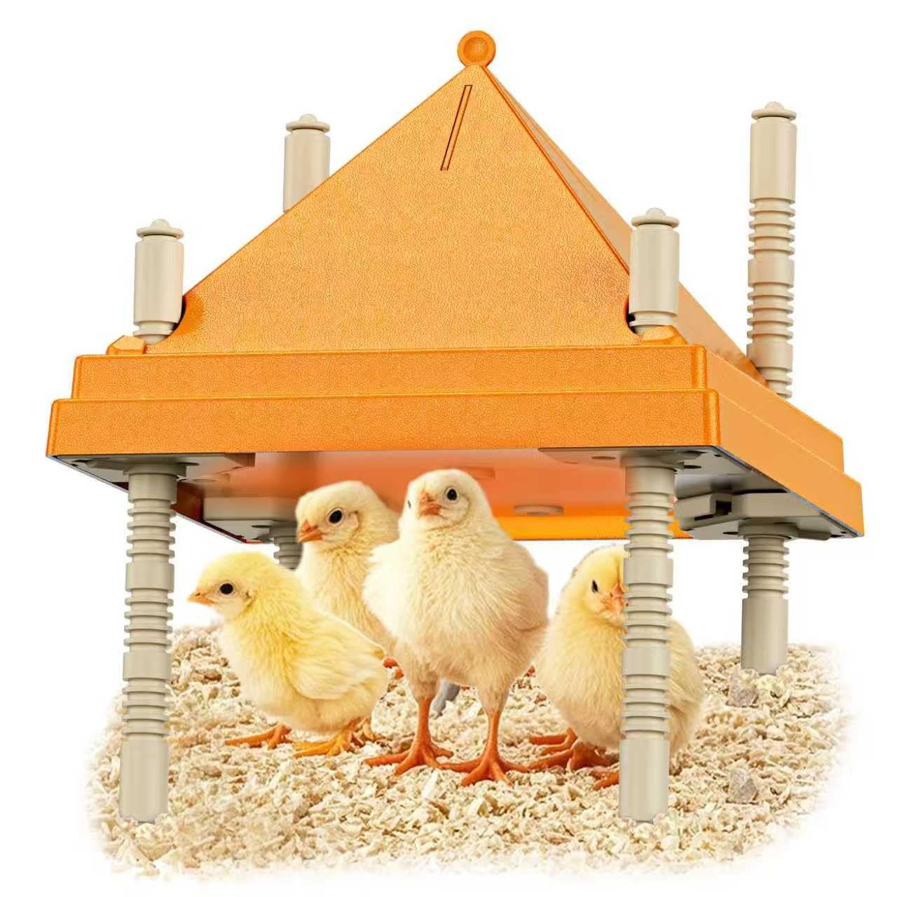 Brooder Plate for Chicks,10" x 10" Heat Plate for Chicks with Triangular Cone...
