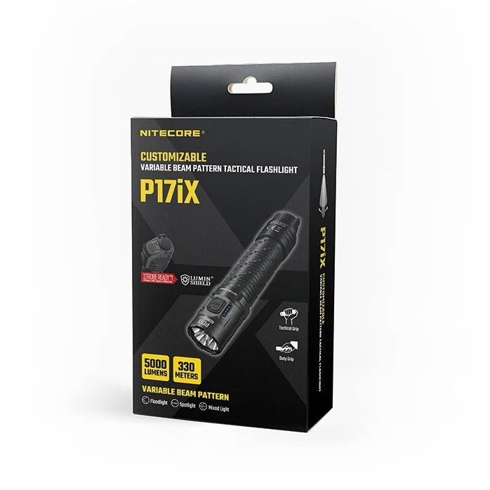 Nitecore P17iX Compact 5000 Lumen Tactical Flashlight with Customizable Controls