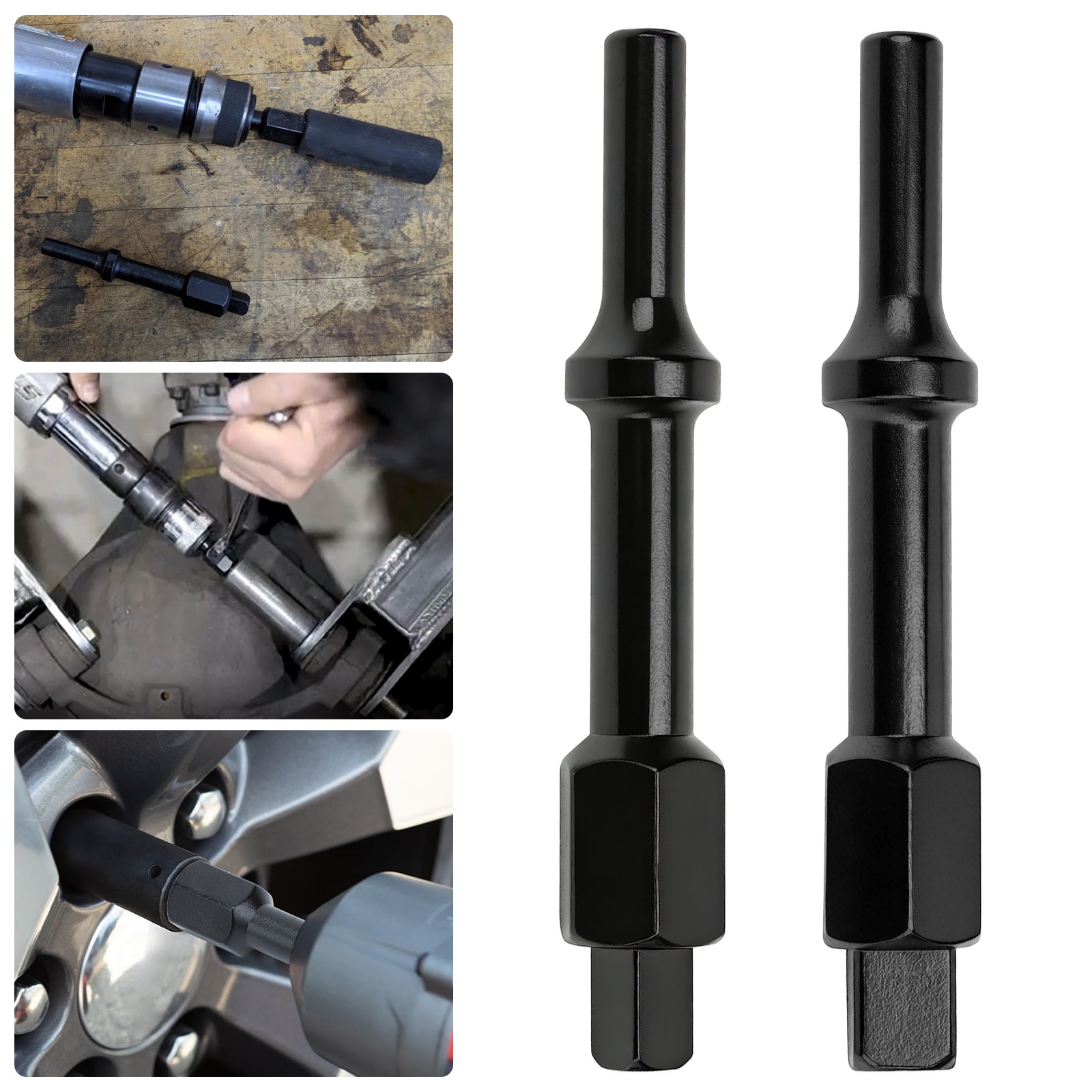 32029 Pneumatic Bolt Breaker Set 3/8" 1/2" Drive Air Hammer Socket Adapter 37315