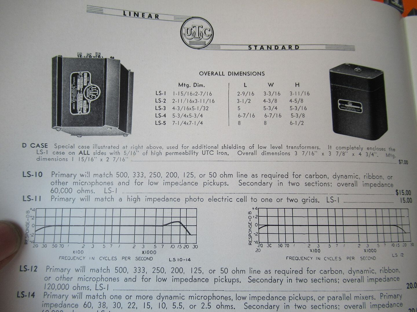 1  utc  LS12  input  for  SME  garrard  or  otofon  MC  step