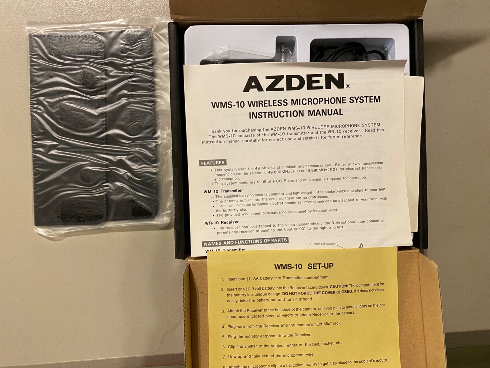 Azden Wireless Micro-Phone System WMS-10, NEW