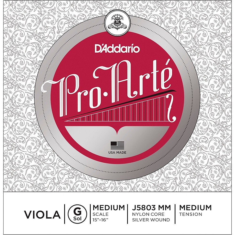 D'Addario Pro-Art Series Viola G String 15+ Medium Scale
