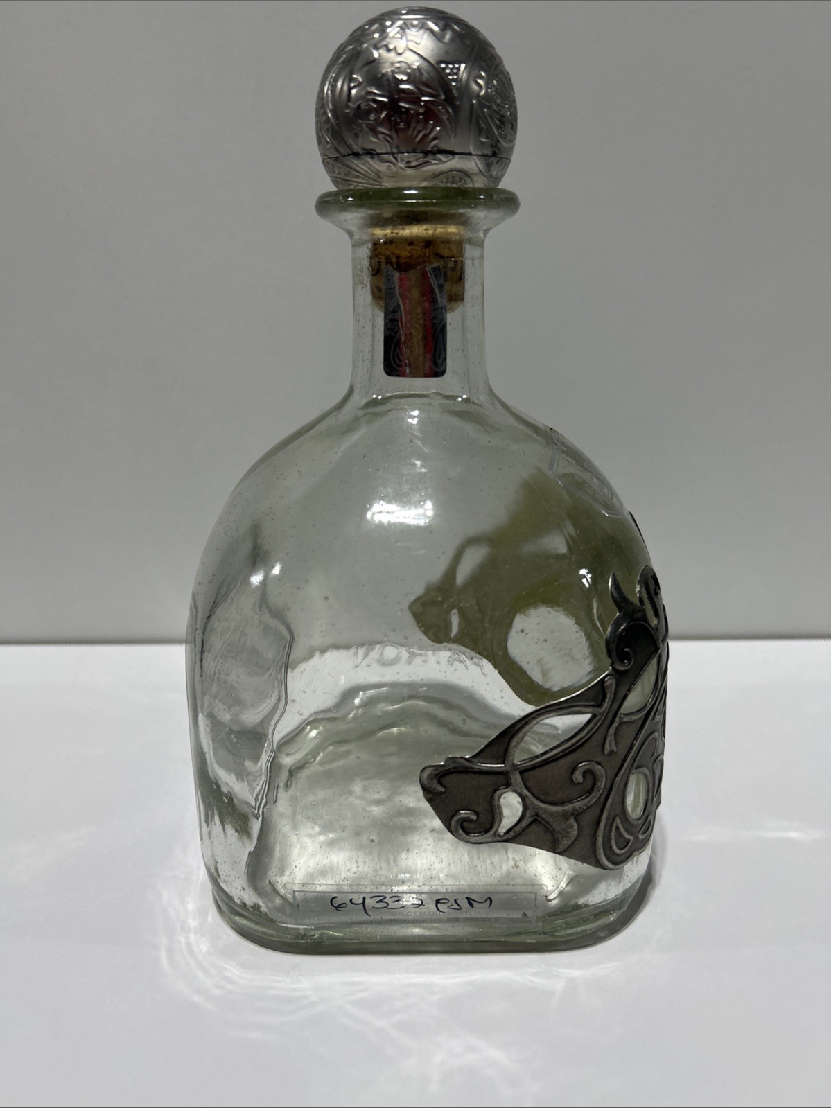 Patron Silver 1492 Tequila Limited Edition 2015 Liter bottle + cork EMPTY!