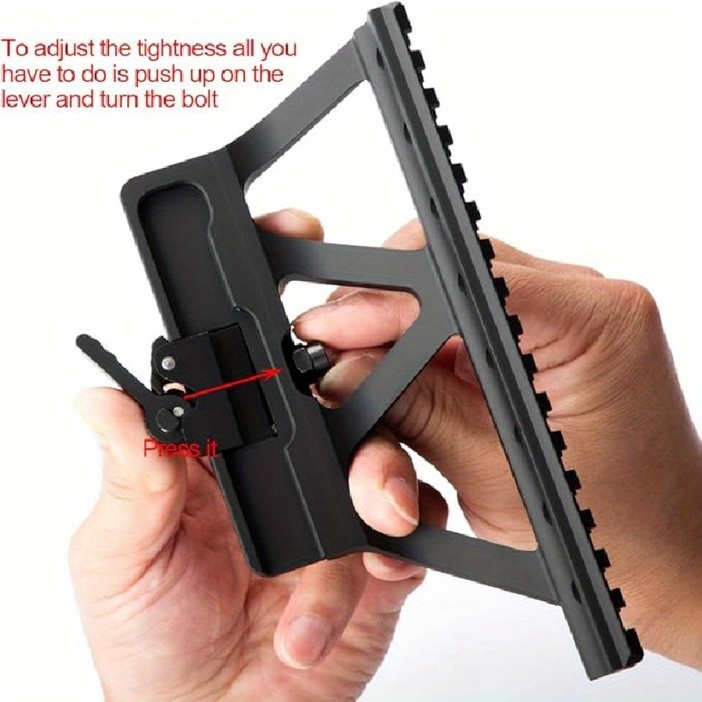 Hot Tactical Side Guide 20mm Rail Mount Elevated Diagonal Metal Sight Bracket