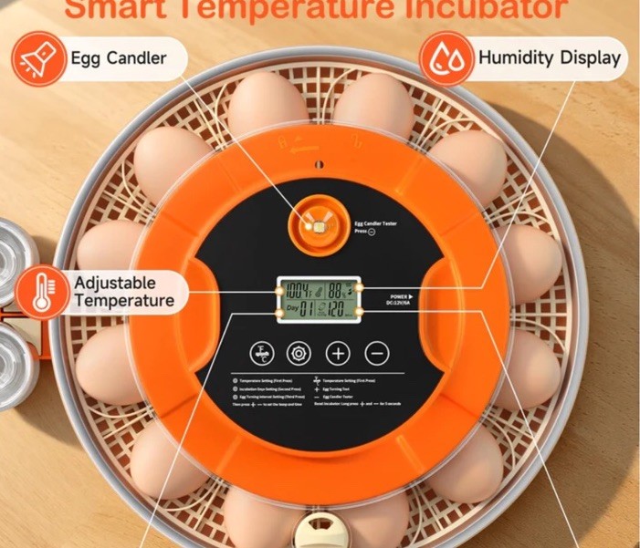 (20)18 Egg Incubators for Hatching Eggs, Automatic Egg Turning and Humidity Cnt