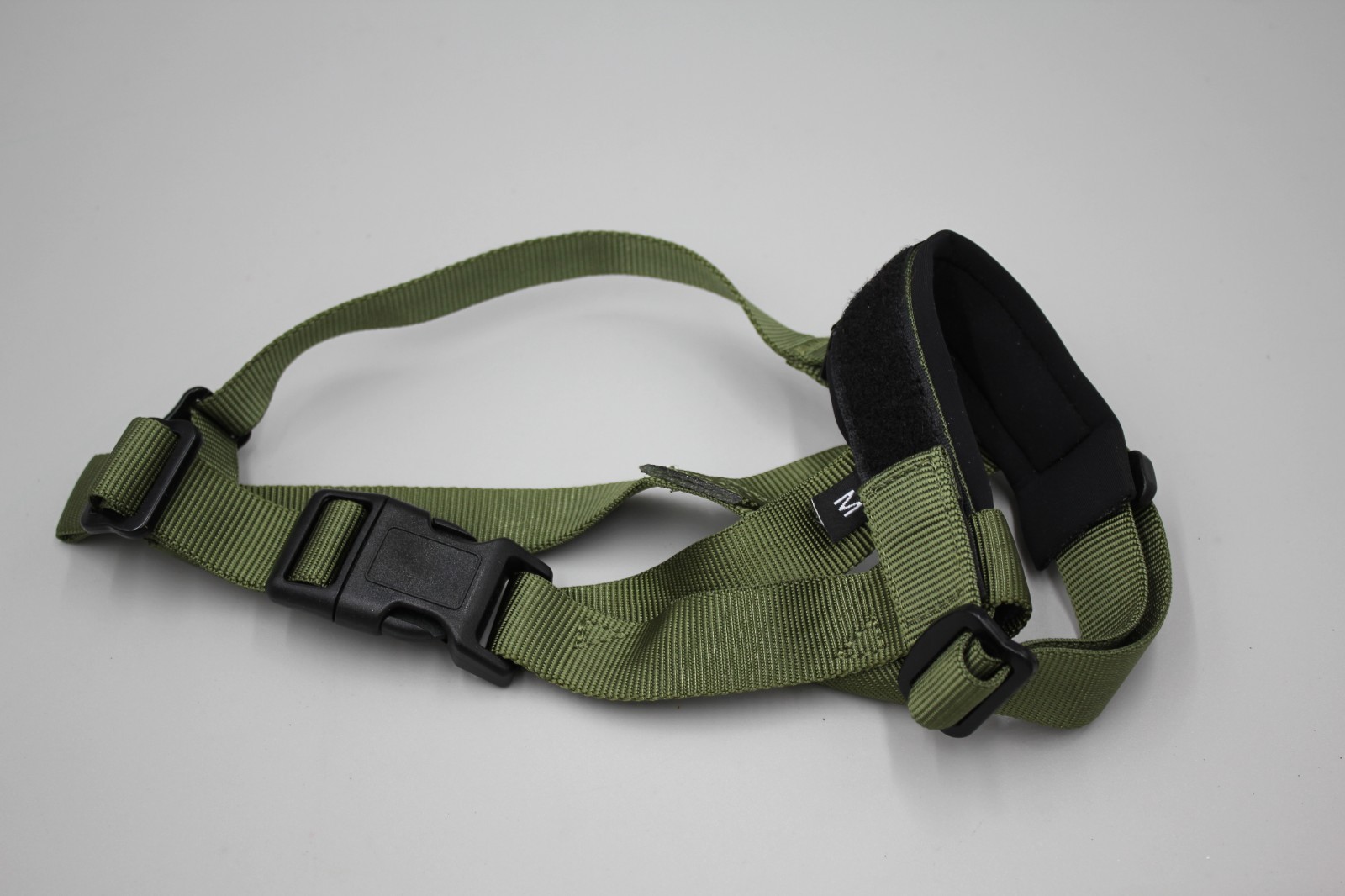 Premier Pet Dog Muzzle MEDIUM 10-11” Padded Olive Green Adjustable Neck & Snout