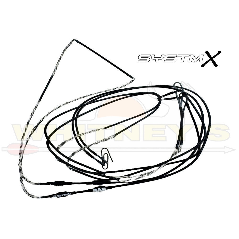 Gas Bowstrings - SystmX - Black/Grey - PSE Mach 35 EC - Complete Set