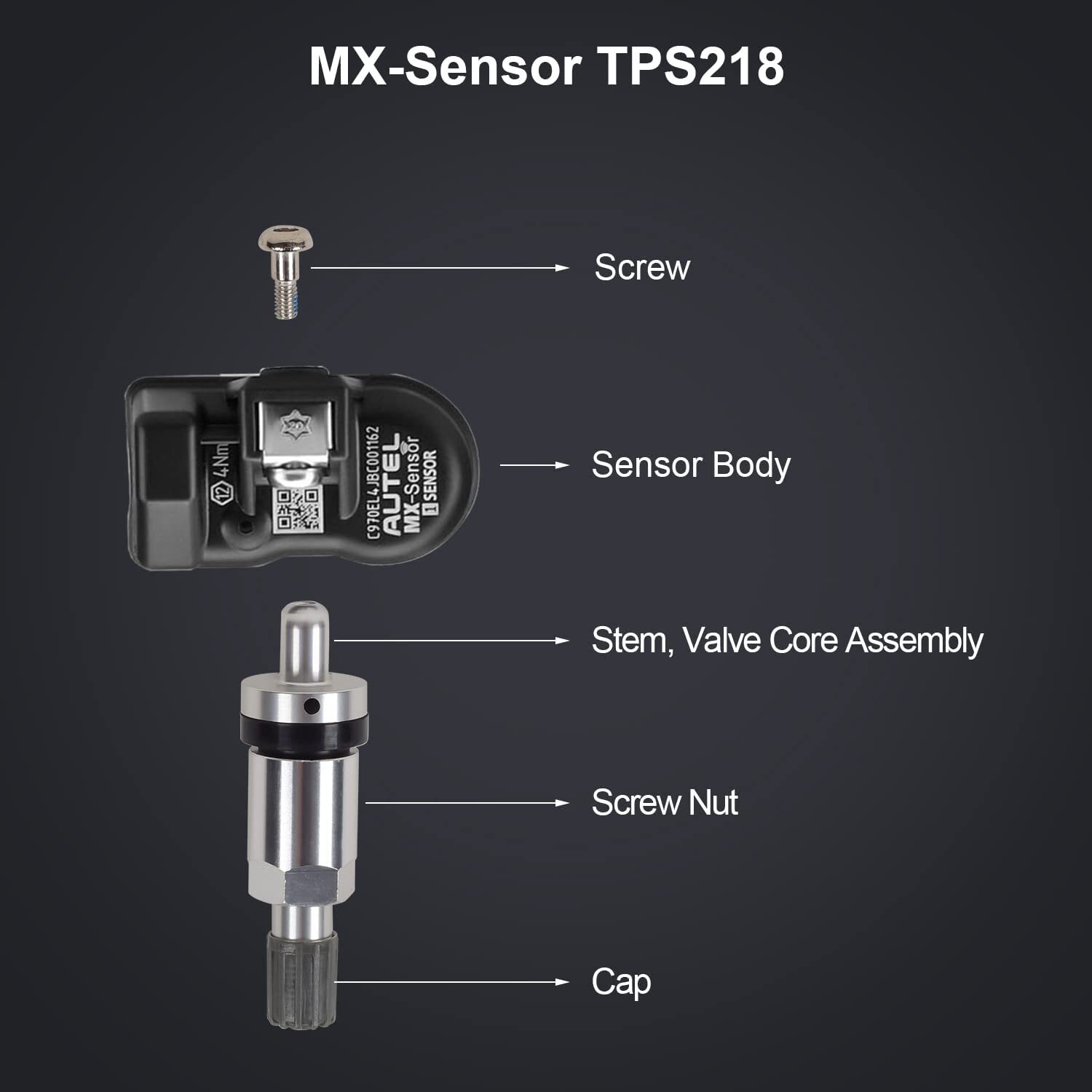 Autel MX-Sensor 2 in 1 Programmable TPMS Sensor for Universal Tire Pressure Tool