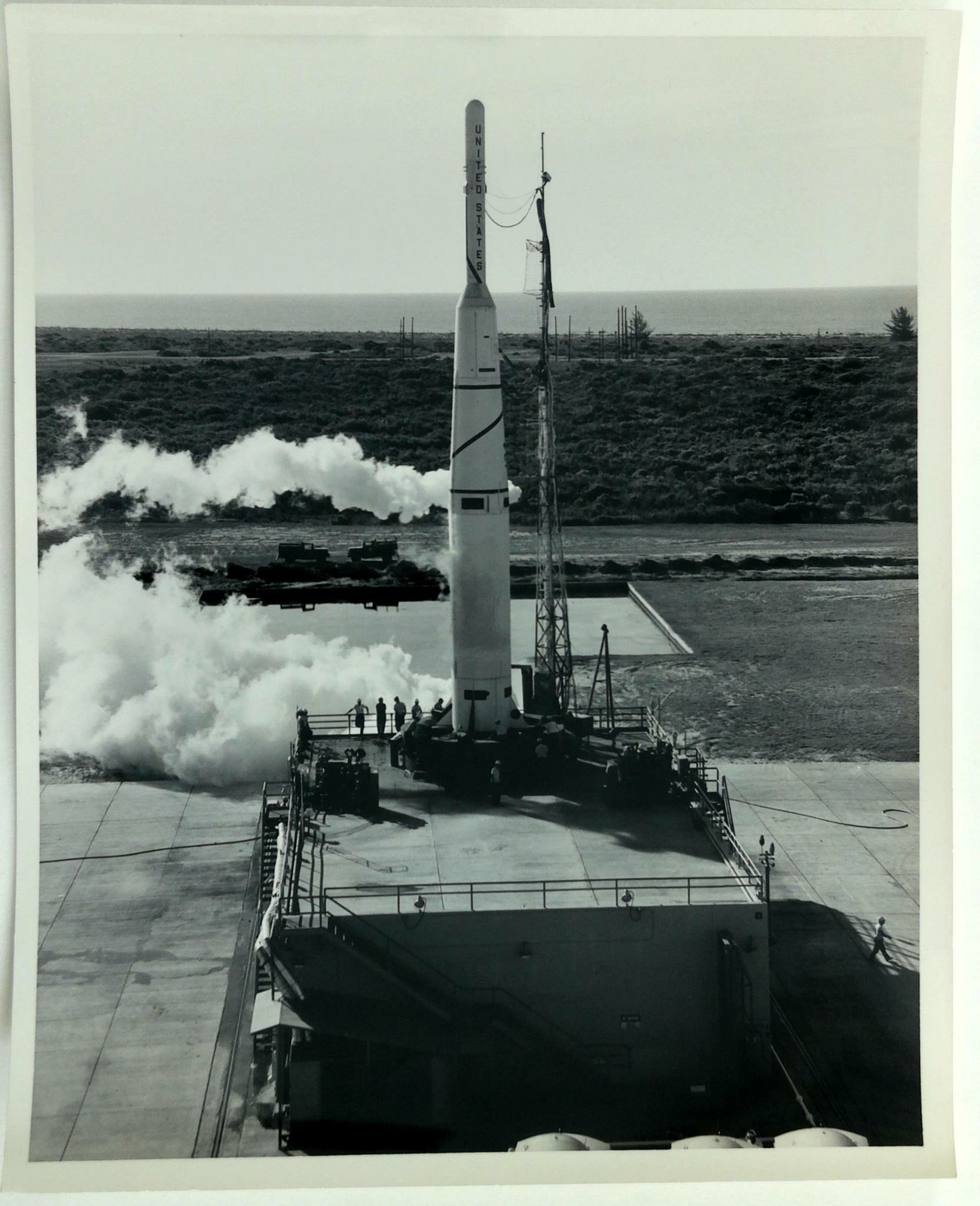 1959 Official US Air Force Photo Cape Canaveral Pad 17A Missile