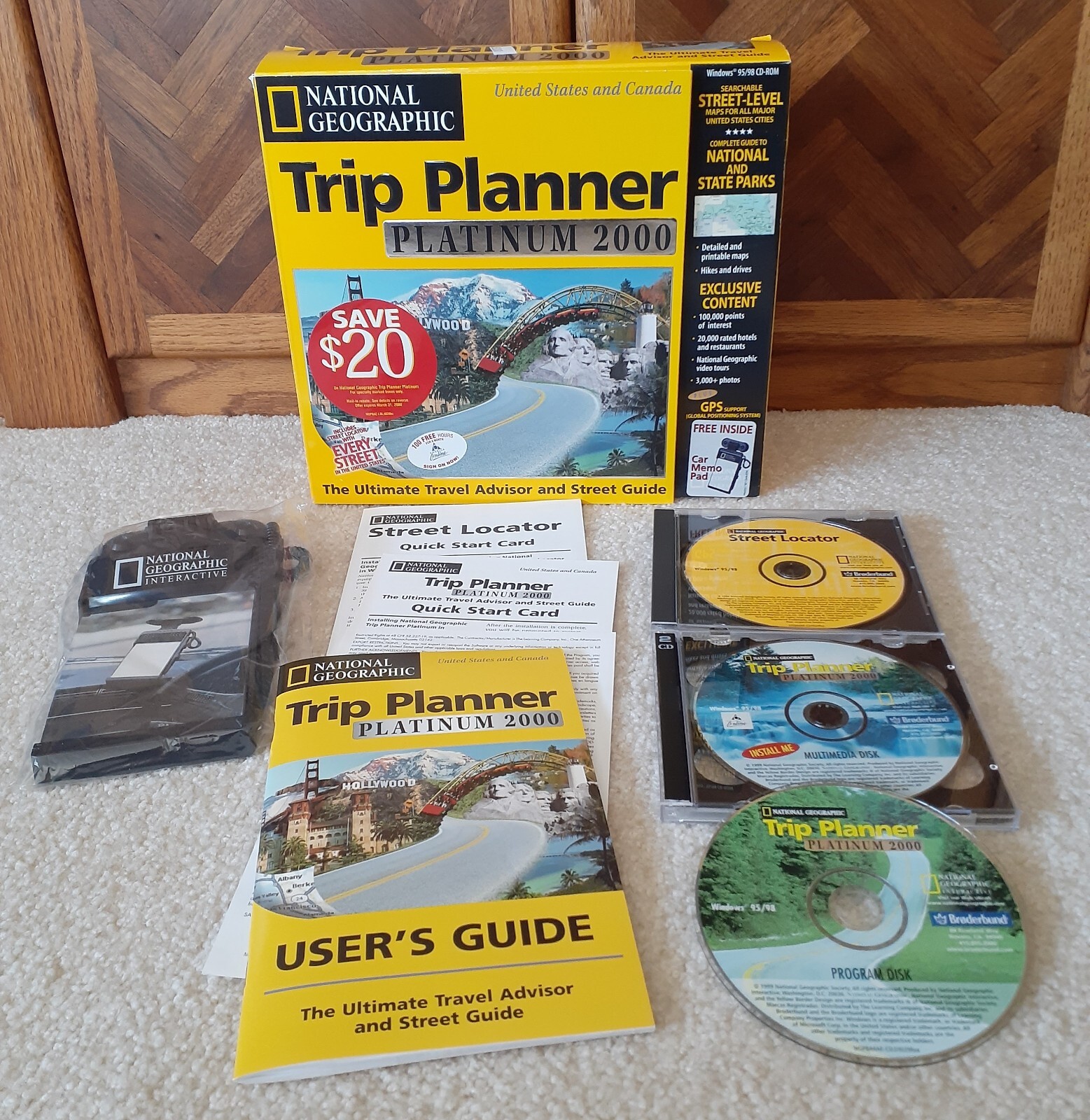 National Geographic TRIP PLANNER Platinum 2000 - Windows 95/98 CD-ROM, US Canada