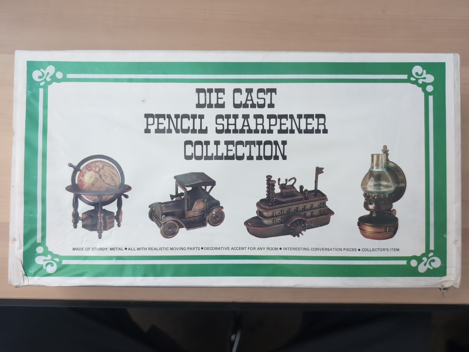 Case Die Cast Pencil Sharpener Collection Antique Miniatures New