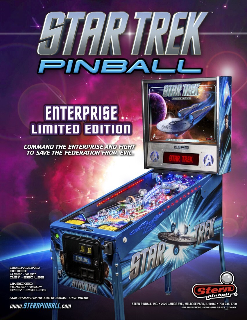 Stern Star Trek Pinball Machine Rubber Ring Kit (ALL VERSION)