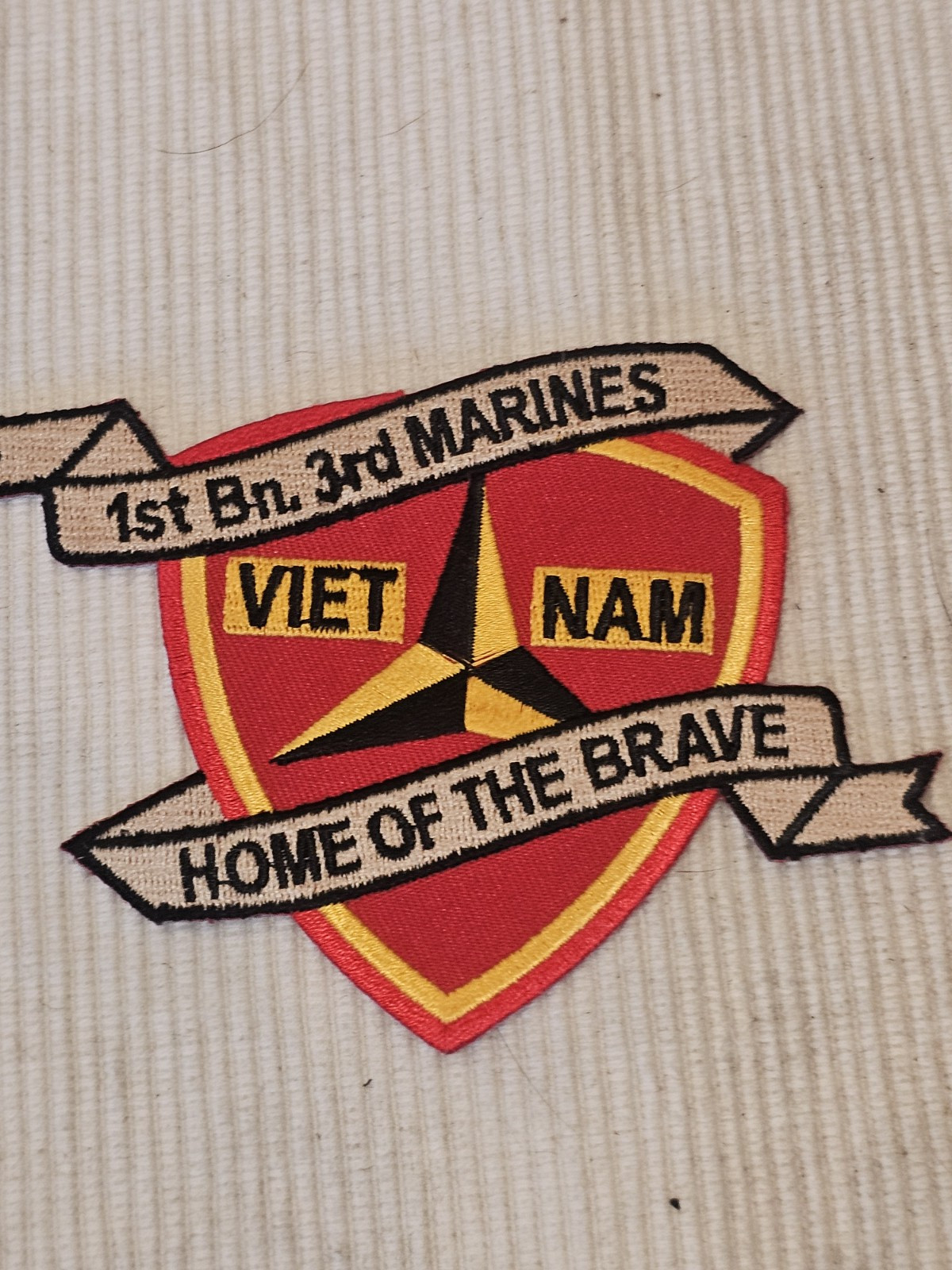 1970s 80s USMC 1st Battalion 3rd Marine Regiment Vietnam Patch L@@K!!!