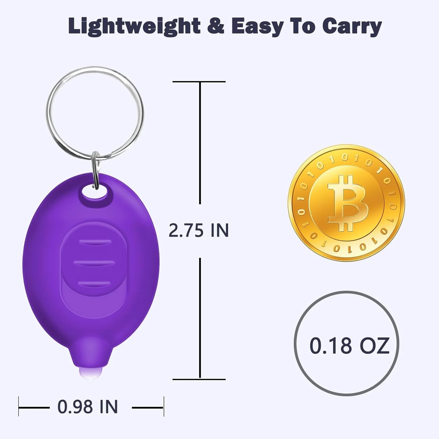 6 Pack 395nm Mini UV LED Keychain Flashlight UV Keychain Light Black ...