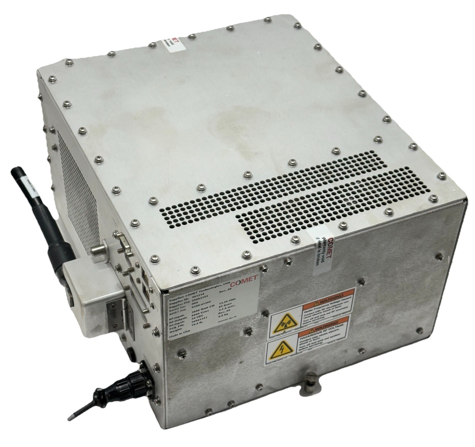COMET TECHNOLOGIES RF MATCH 3000W 20063155 REV 00 AMAT PN 0190-41309 USED