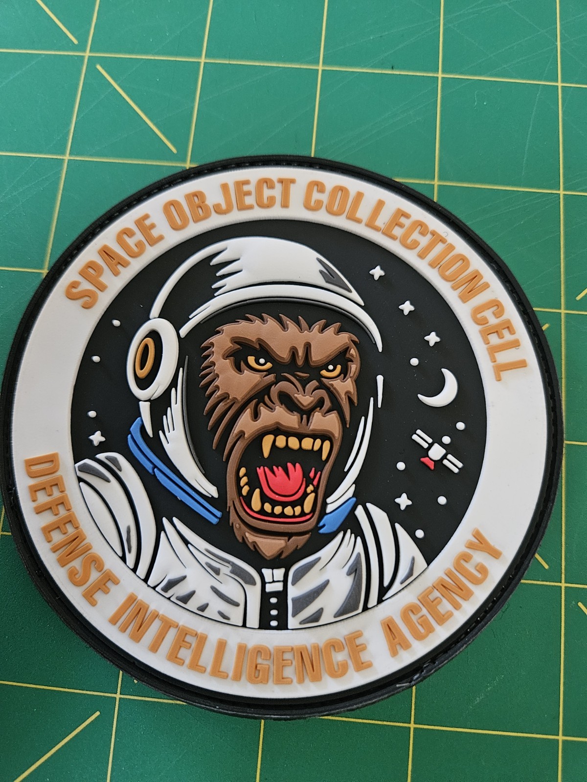 DIA Space Object Collection Cell PVC Patch Monkey Intelligence Technology USSF
