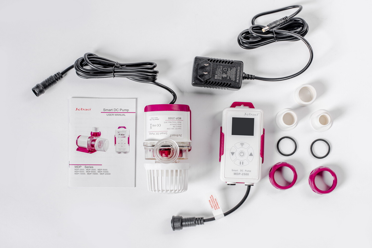 Jebao MDP-2500 660gph Smart DC Pump with LCD Display Controller for Reef Tank