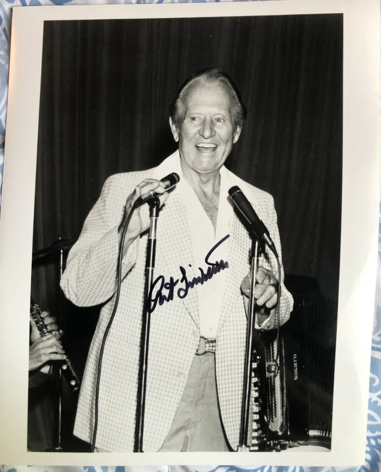ART LINKLETTER autographed photo Radio/TV personality HOUSE PARTY