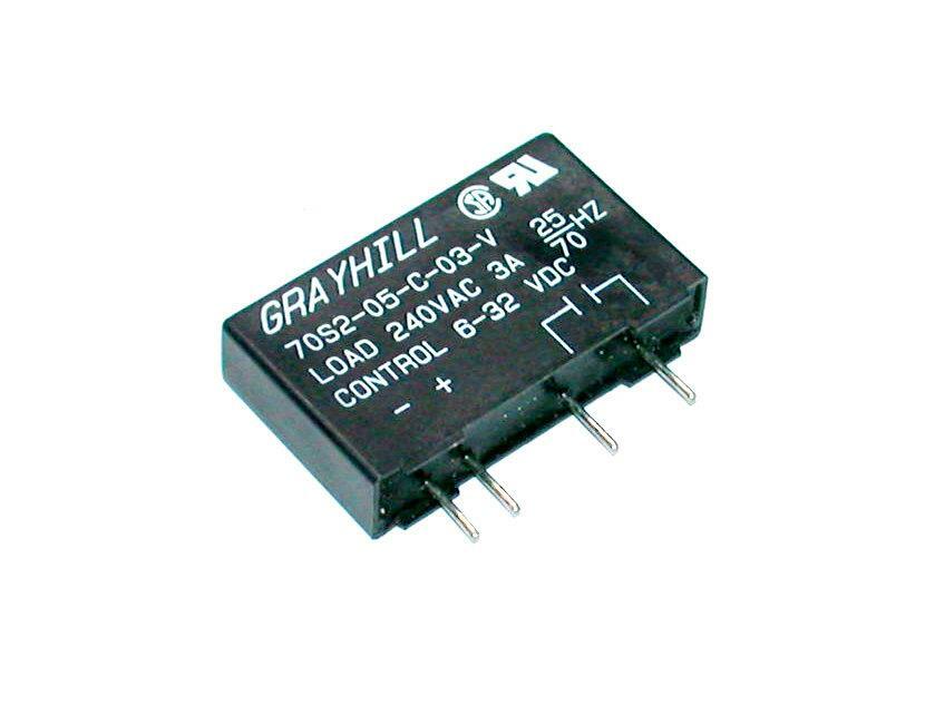 Grayhill  70S2-05-C-03-V  Solid State Relay Logic 6-32- VDC 240 VAC 3.0 Amp