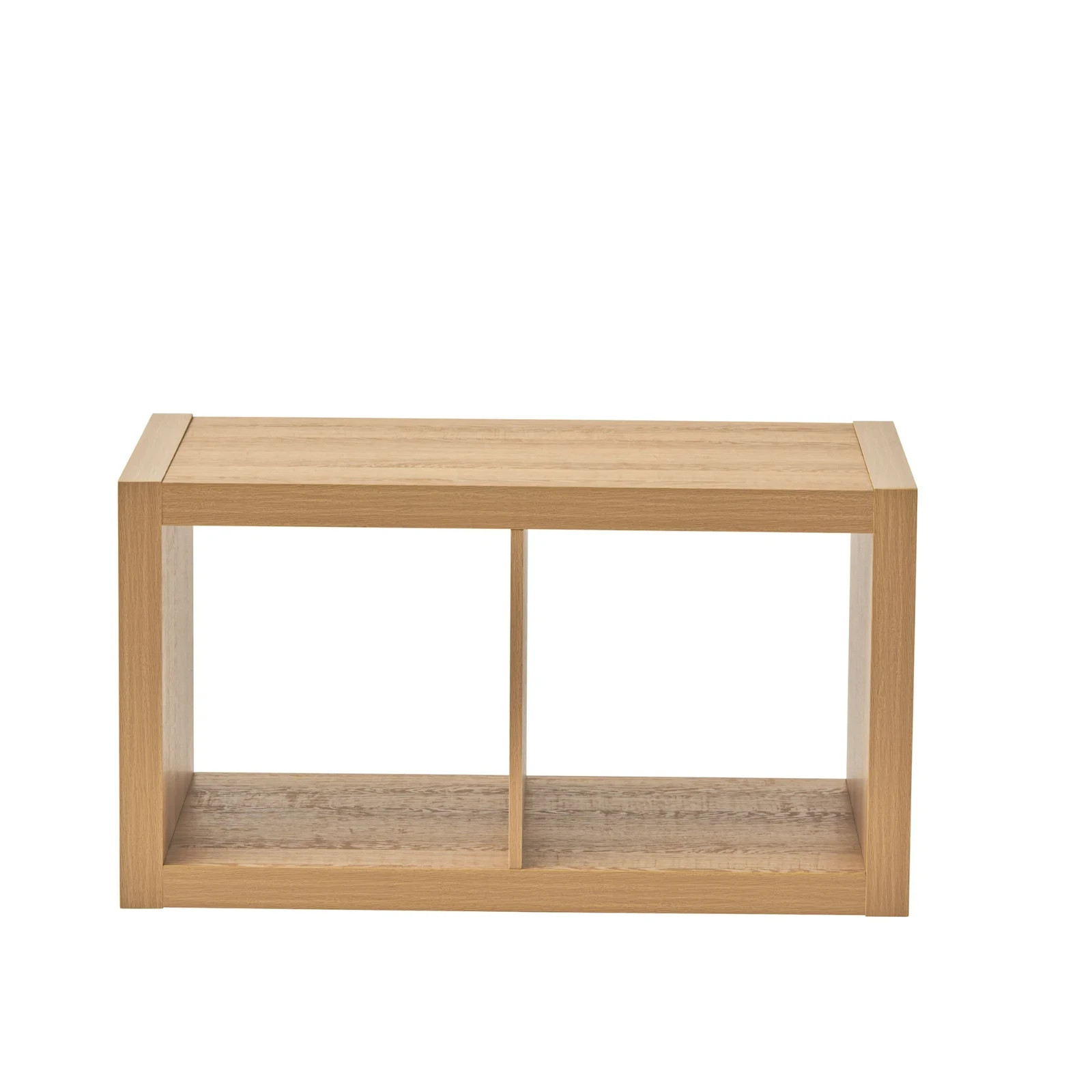 Better Homes & Gardens 2 Cube Storage Organizer, Light Honey