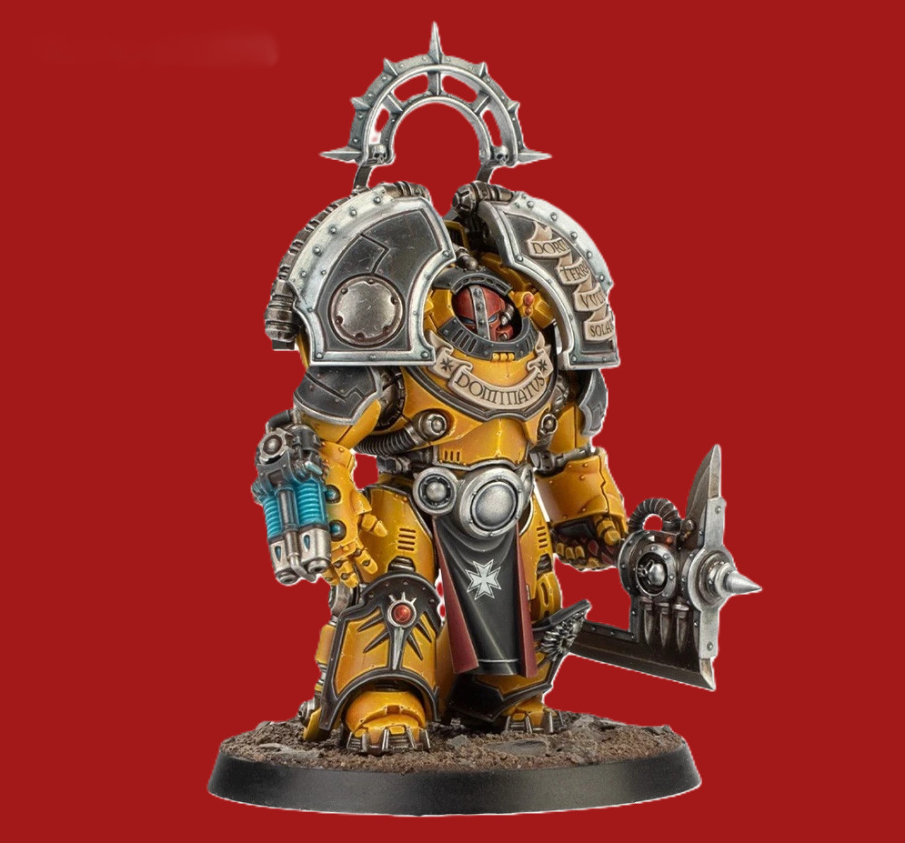 Warhammer Praetor in Saturnine Terminator Armour w/Axe ONLY Horus Heresy NO BOX