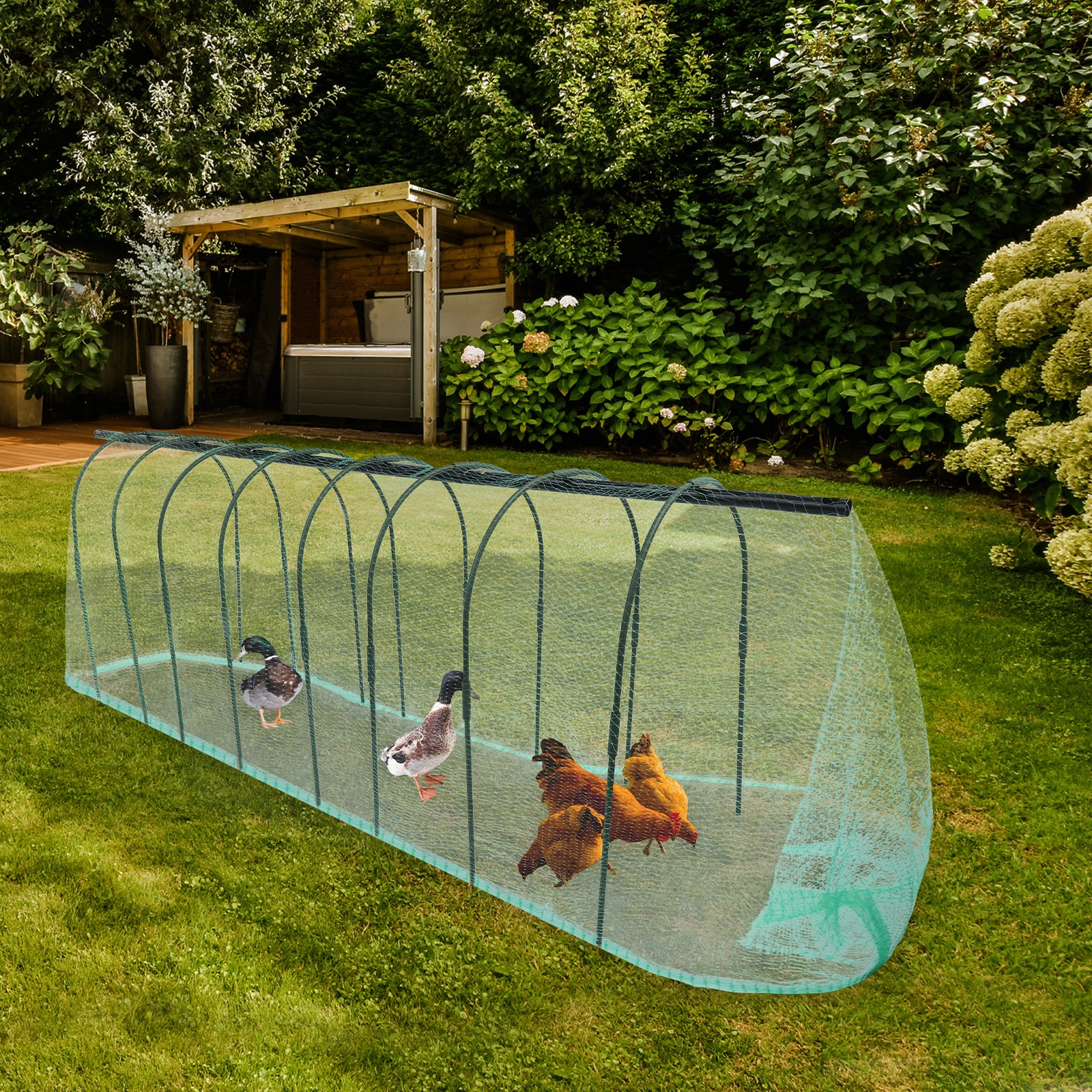 Chicken Tunnel, Chicken Tunnel Coop Run, Chicken Tunnel for Outside Yard