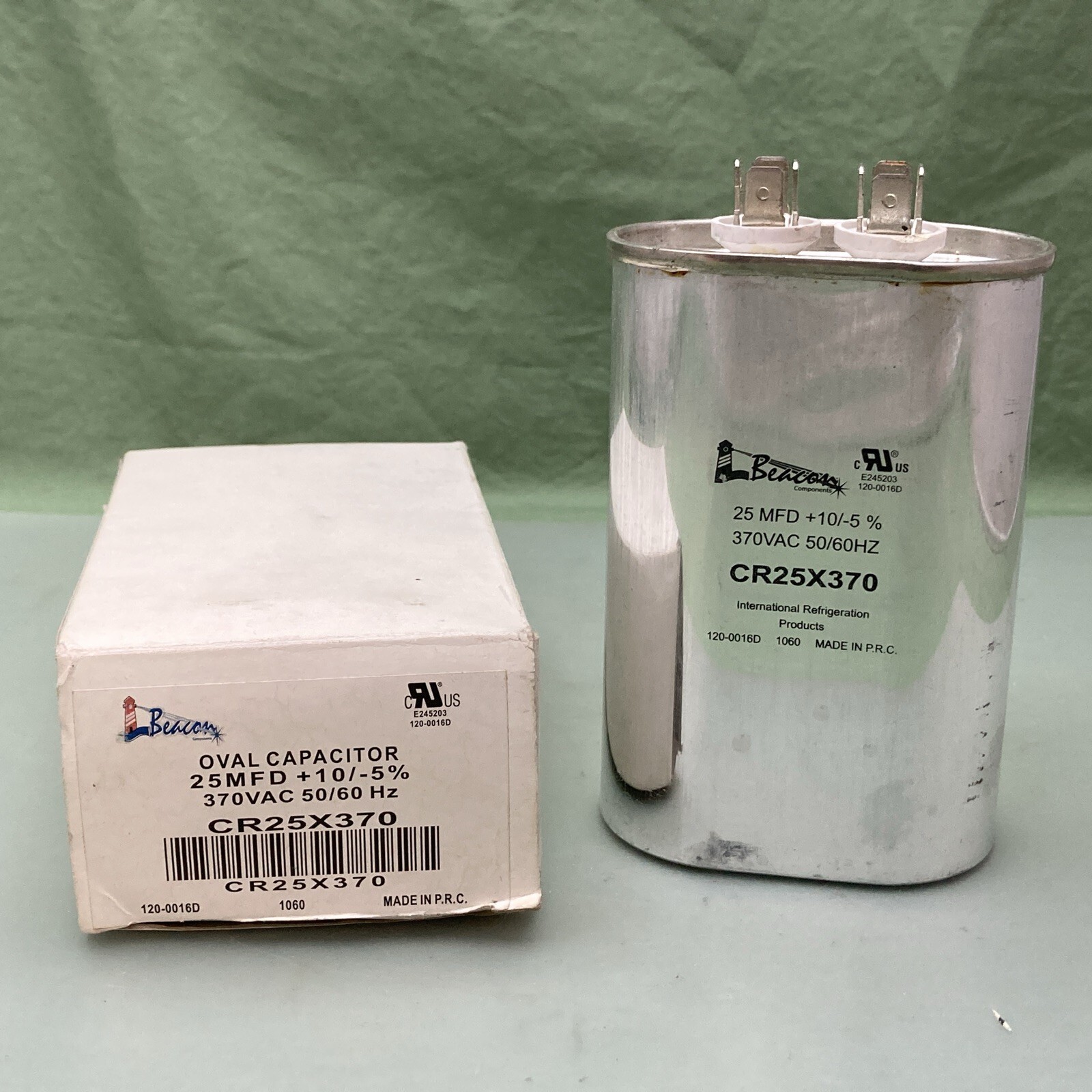 NEW GENUINE BEACON CR25X370 OVAL CAPACITOR