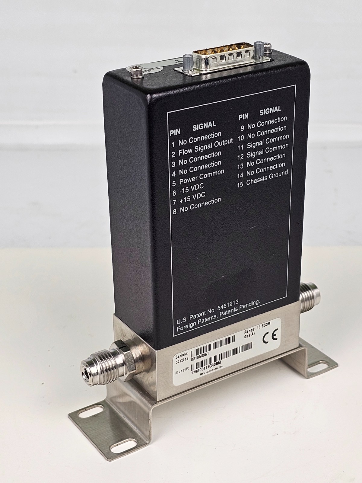MKS mass flow controller 179A00411CR38M 10SCCM Ar