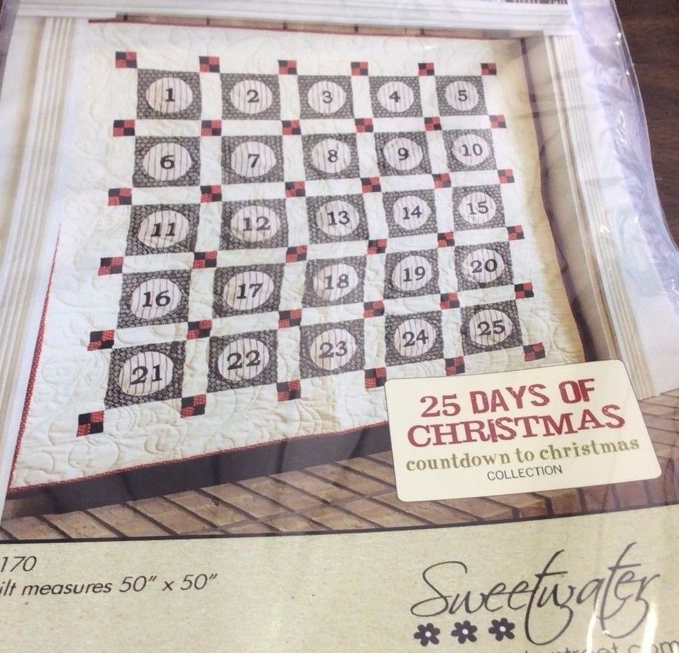 25 DAYS OF CHRISTMAS BY SWEETWATER QUILT PATTERN #P170