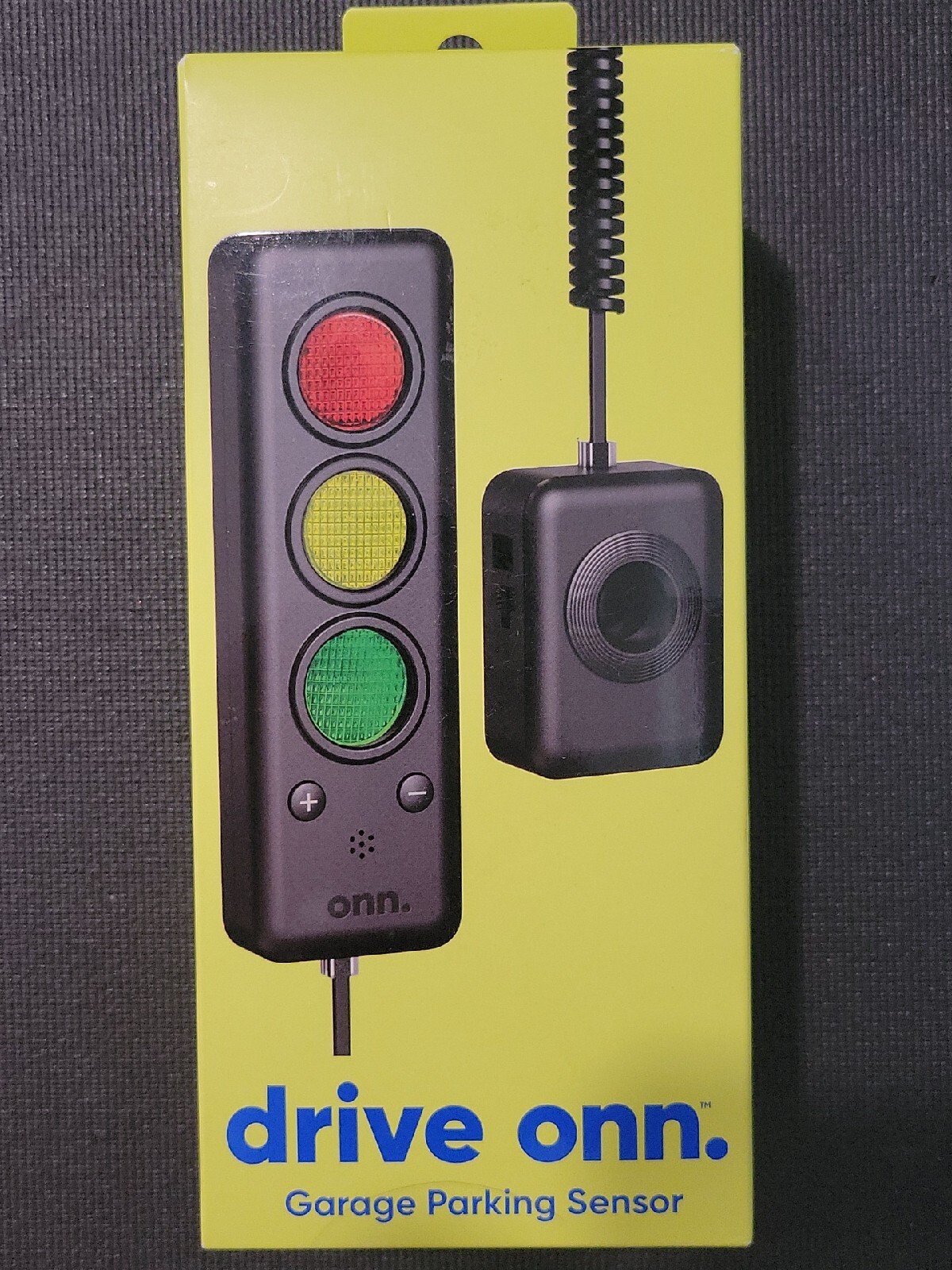 onn. LED Garage Parking Assistant, 1 Park Aid Assist Sensor, 3-Color Traffic Lig