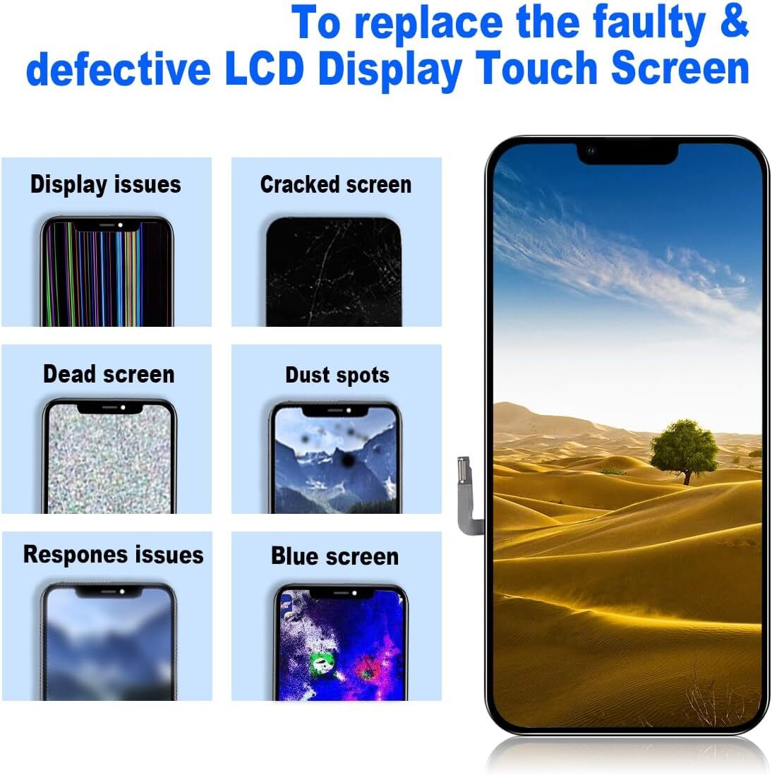 For iPhone 14 LCD Display Touch Screen Assembly Digitizer Replacement Frame Tool