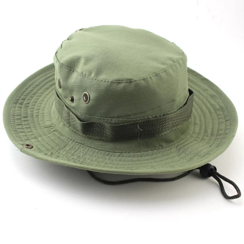 Boonie Bucket Hats Outdoor Fishing Hunting Wide Brim Mesh Camo Safari Sun Cap.