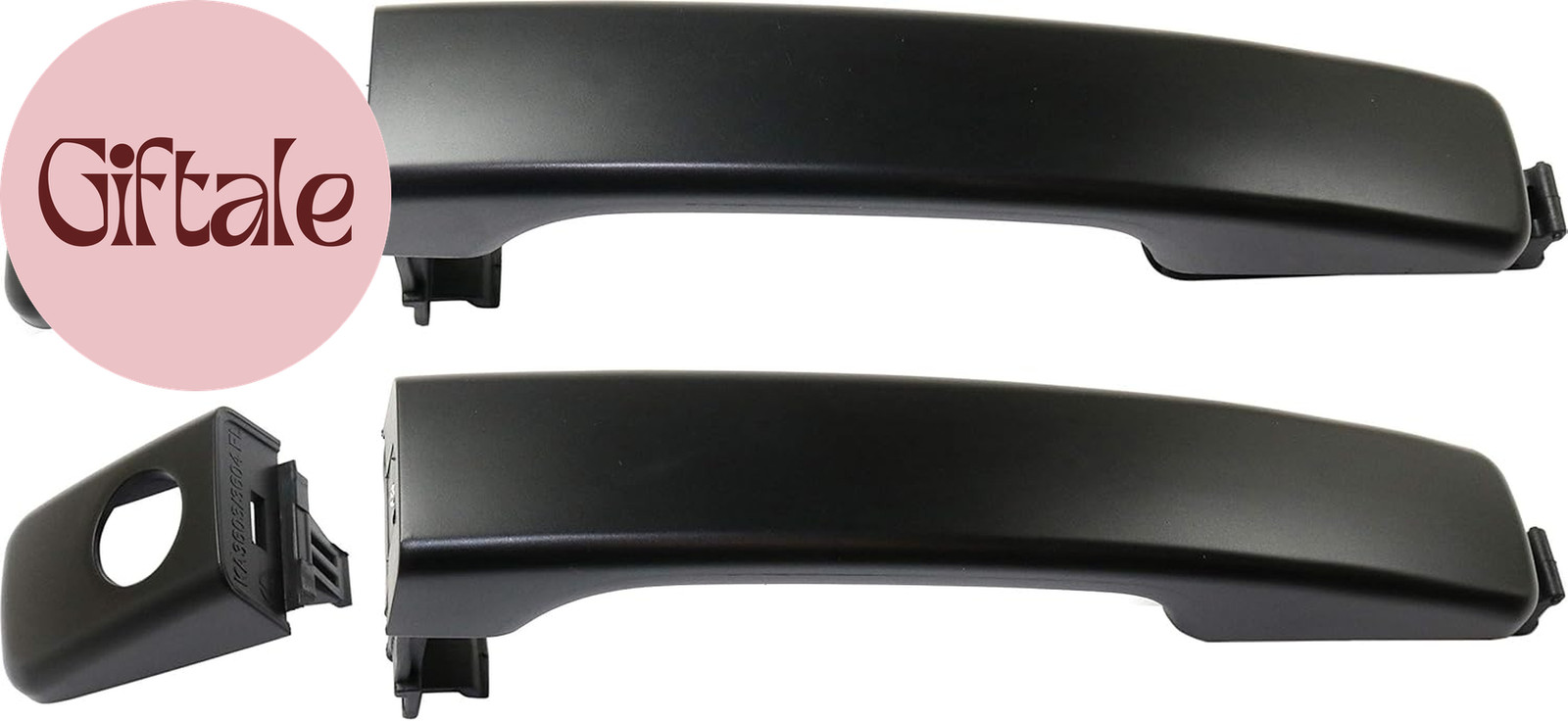 Front Exterior Door Handle Set of 2 Compatible with 2014-2019 Kia Soul Primed Dr