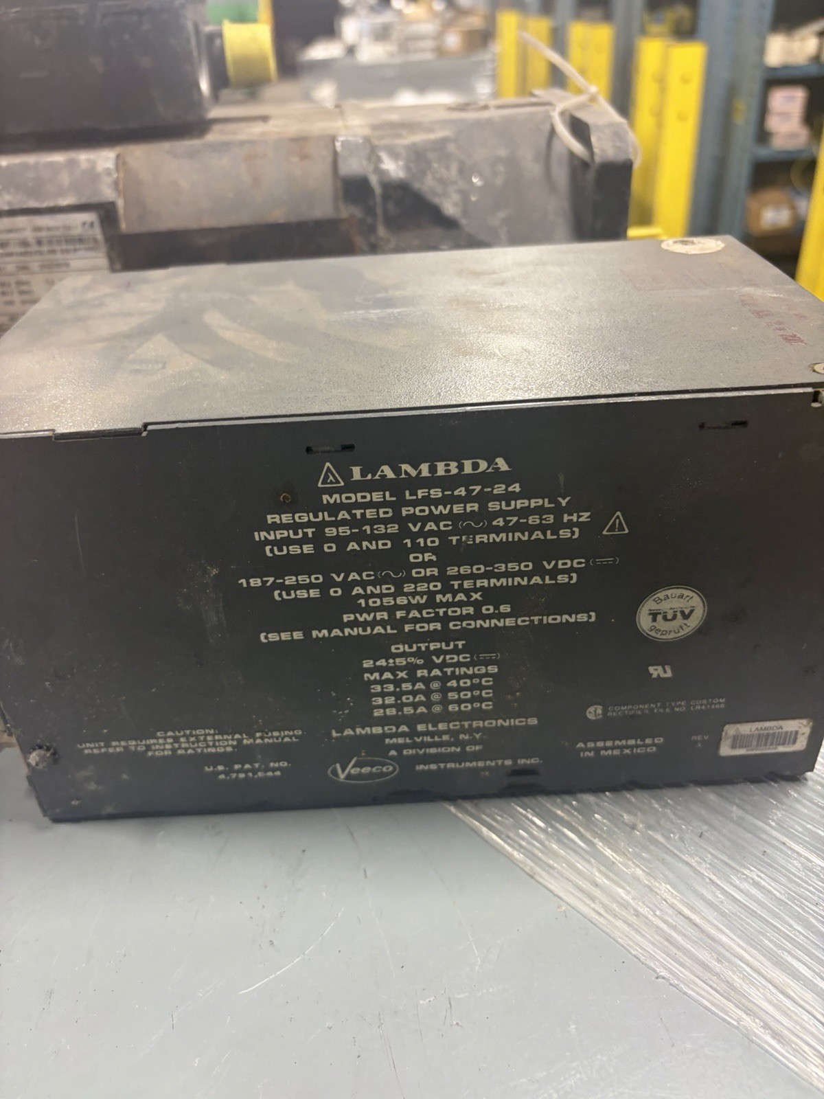 Lambda Electronics Inc. Regulated Power Supply Model LFS-47-24 USED