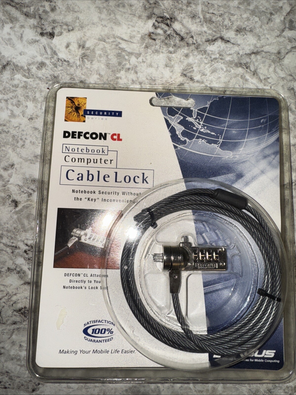 Targus Defcon CL Laptop Notebook Combination Cable Lock PA410U