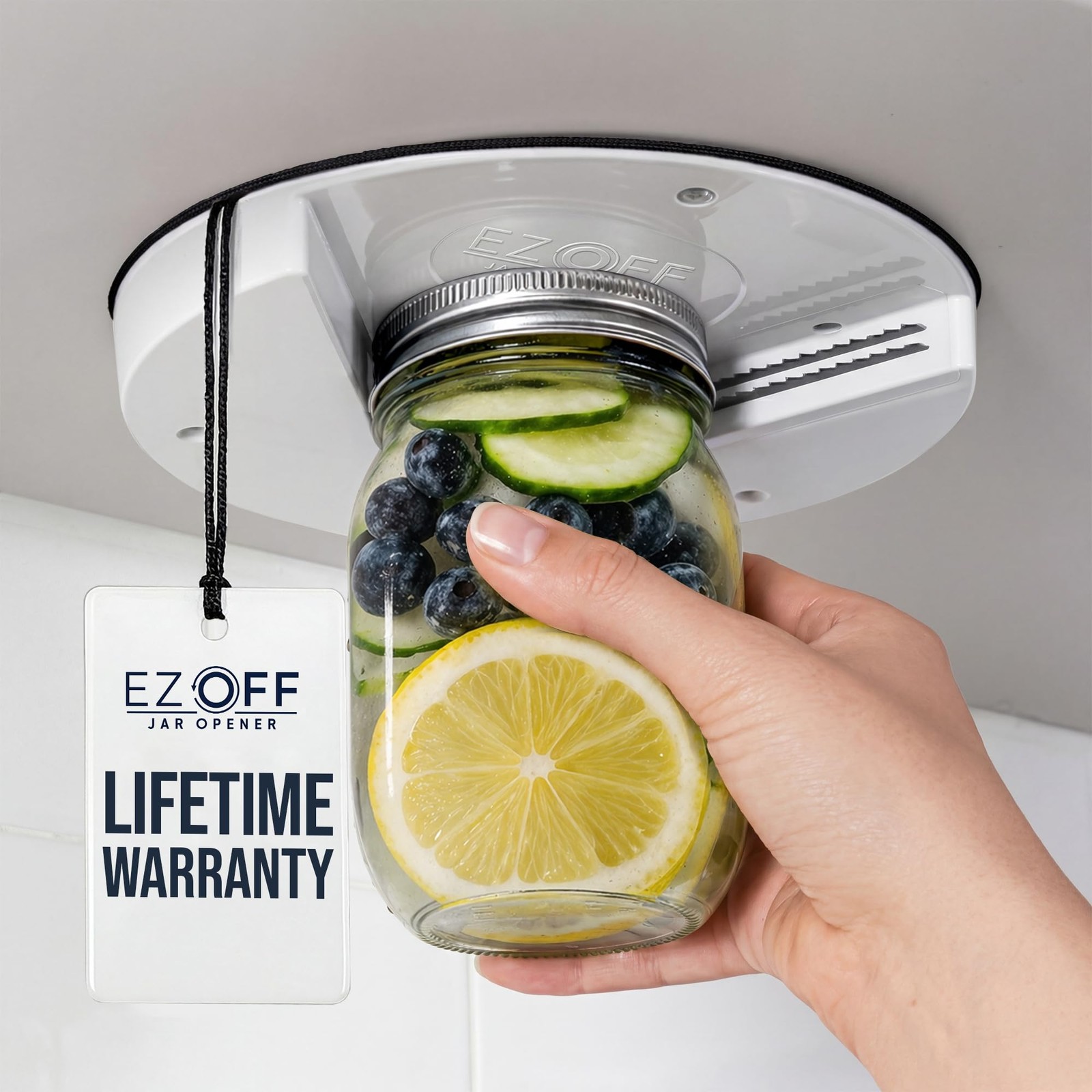 Jar Opener for Seniors - Under Cabinet Jar Openers for Weak Hands, Easy Grip,...