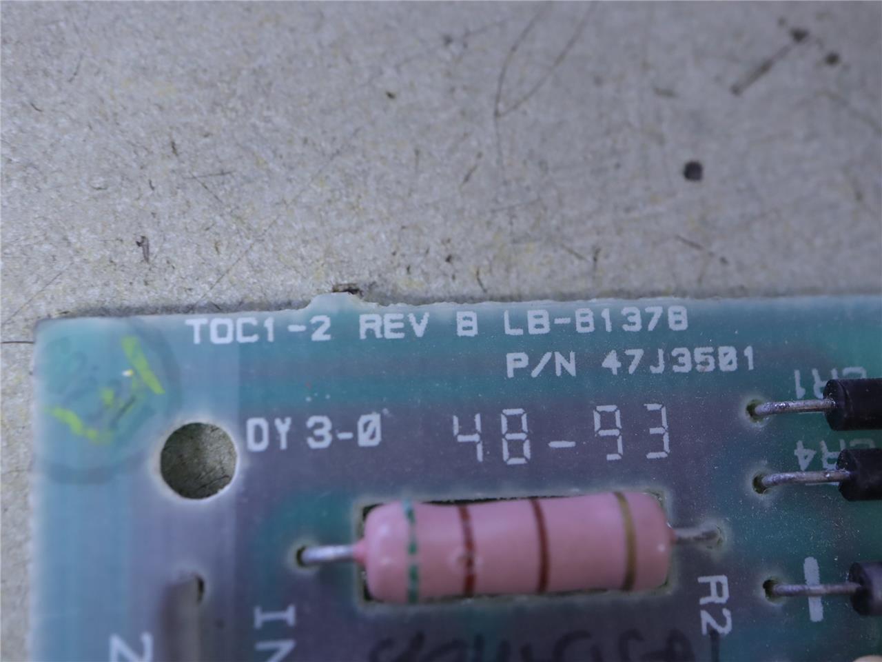 LENNOX TOC1-2 LB-81378 Time Delay Control Circuit Board 47J3501