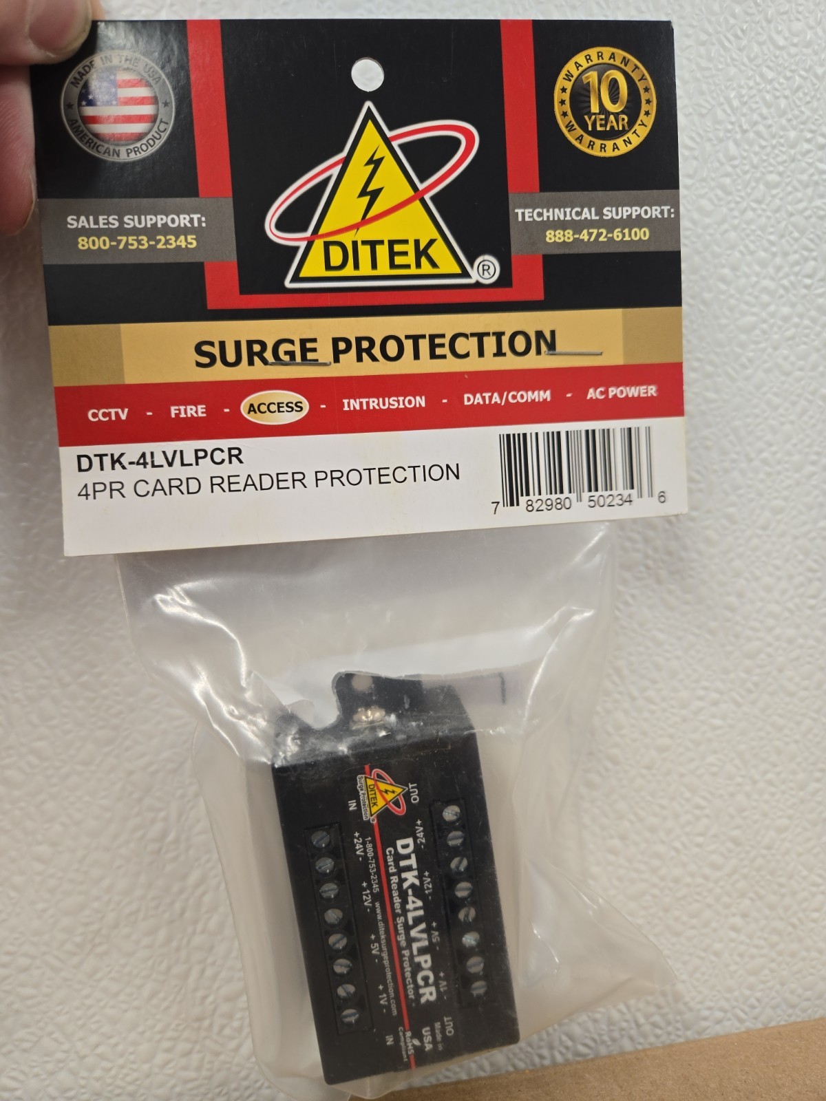 Ditek Card Reader Protection DTK-4LVLPCR