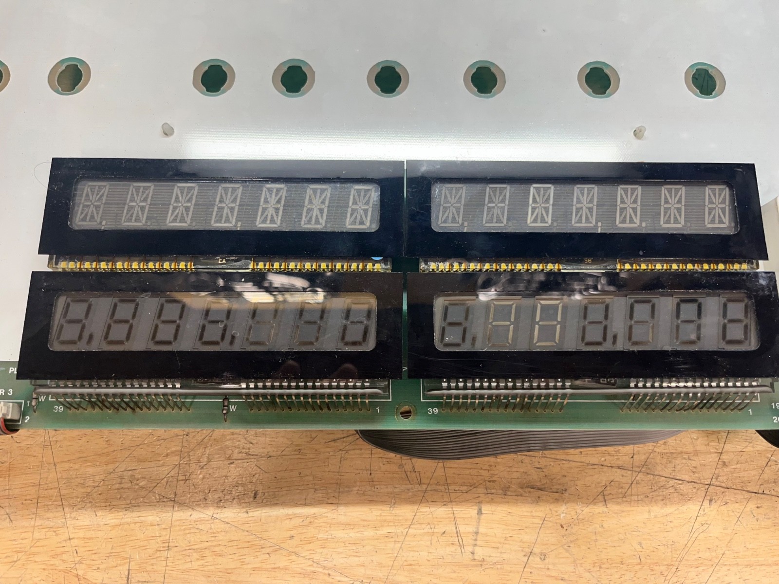 Banzai Run Pinball Machine Display and Lamp Board D-10877