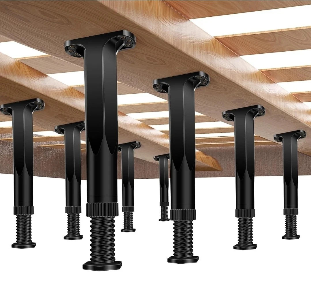 4 PCS Adjustable Height Bed Frame Support Legs -5- 8.5 inch Bed Slats Suppo