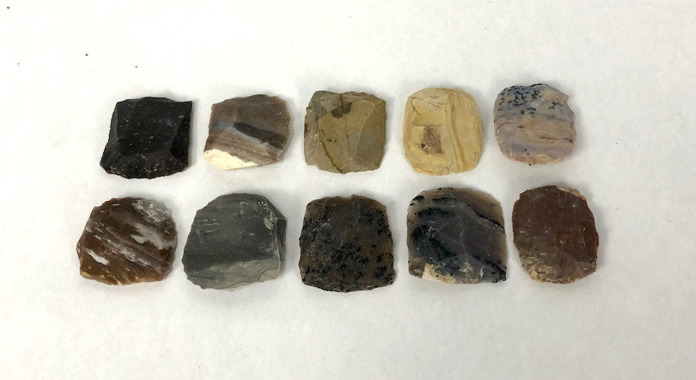1-1/4 Inch Flints - 18th Century Style - 10 pieces